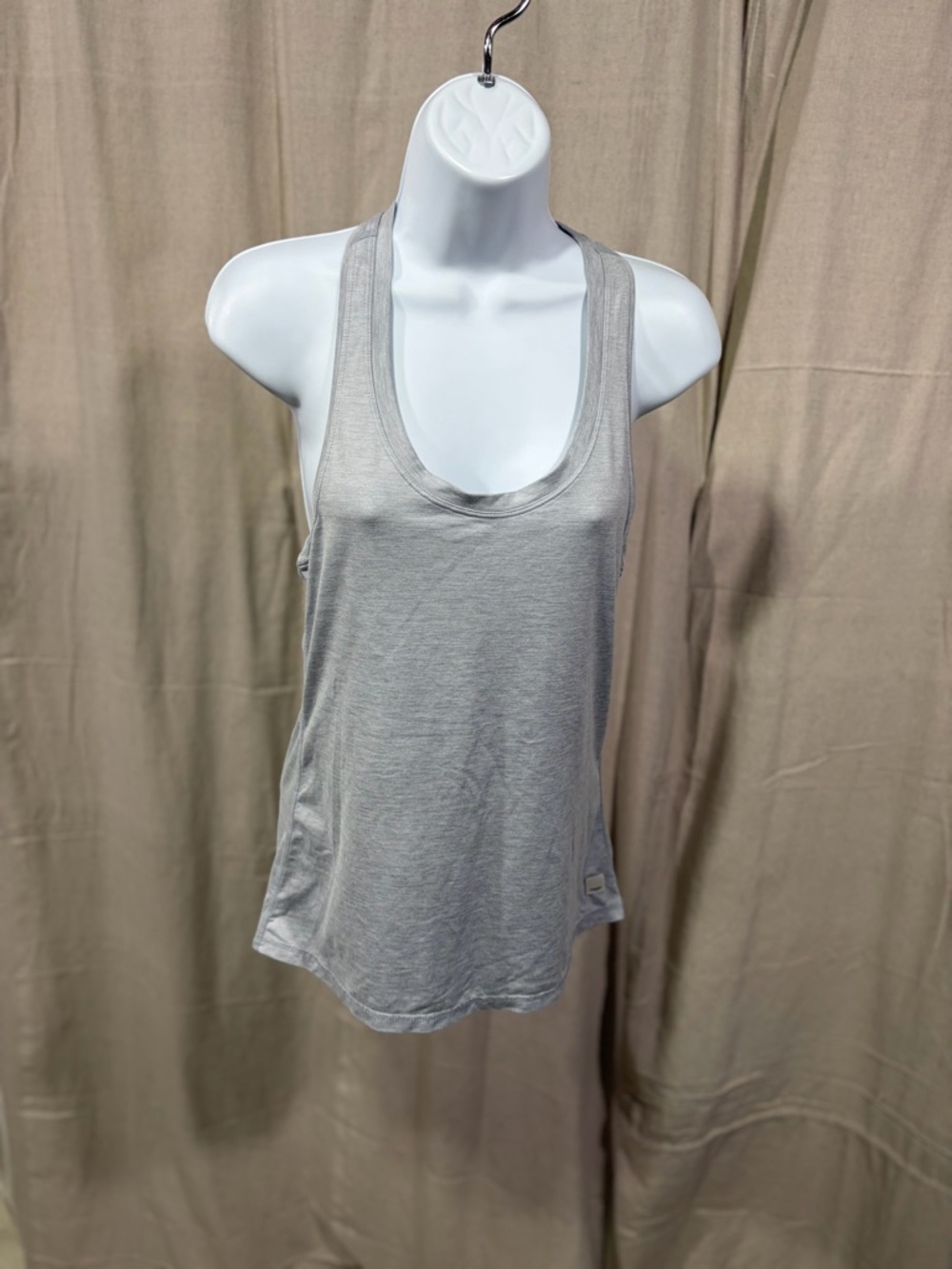 Vuori Light Gray Scoop Neck Tank